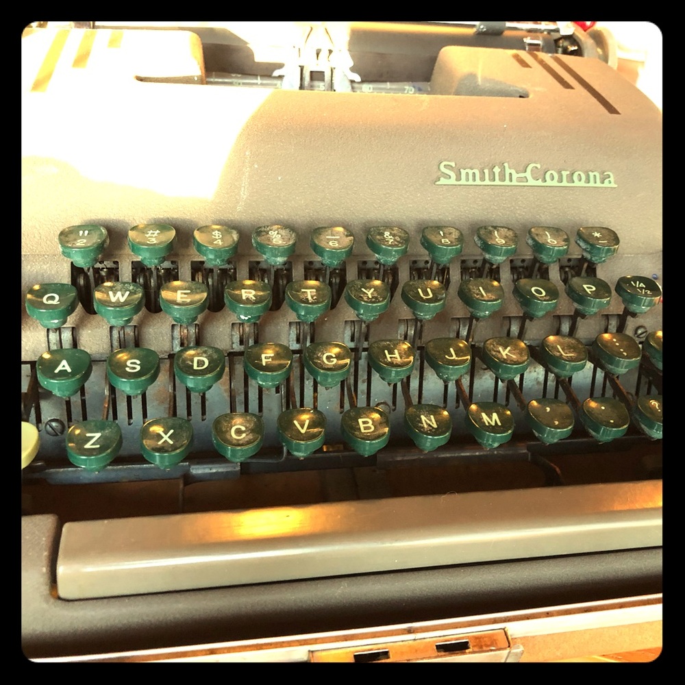 Smith-Corona Manual Typewriter with Case